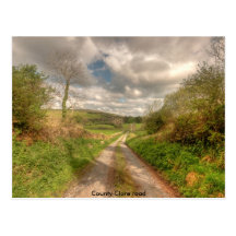 Route de Clare du comté Carte Postale