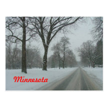 Route rurale au Minnesota Carte Postale