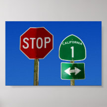 Route une la Californie Posters