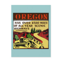 Routes pittoresques de l'Orégon de voyage