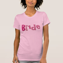 Roze Bruin van de bruid T-shirt