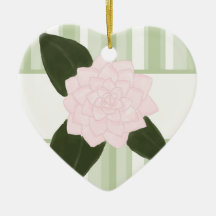Roze Camelia en het Groene Ornament van Strepen