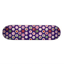 Roze de liefde girly patroon van Parijs Persoonlijk Skateboard