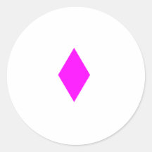 Roze Diamant Ronde Sticker