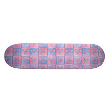 Roze en Blauwe Bogen Skate Deck