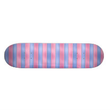 Roze en Blauwe Strepen Skateboard Decks