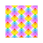 Roze en MultiPatroon Canvas Print