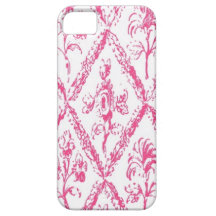 Roze en Witte BloemeniPhone 5 Geval