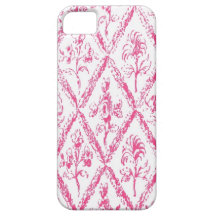 Roze en Witte bloemenpatrooniPhone 5 geval iPhone 5 Case