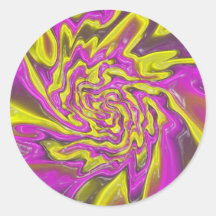 roze & gele wervelingssticker