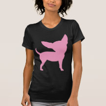 Roze Grappige Chihuahua Tshirt