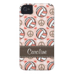Roze iPhone van het Volleyball 4 Dekking van de Pa iPhone 4 Hoesje