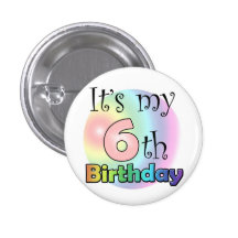 Roze It's my 6th Birthday Speldje