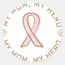 Roze Kanker van de Borst van het Lint Mijn Mamma M Stickers