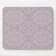 Roze kantdiamant en bloemencaleidoscoop muis mat