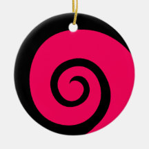 Roze Krul Kerstboom Ornament