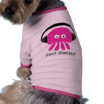 Roze Kwallen Chillin enkel met Hoofdtelefoons Huisdieren Shirt