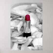 roze lippenstiftPoster