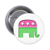Roze Olifant GOP Speld Button