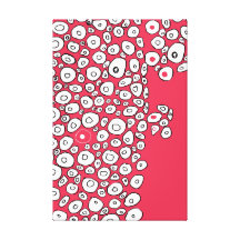 Roze Samenvatting Gallerij Wrapped Canvas