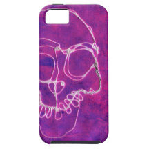 Roze Schedel iPhone 5 Case