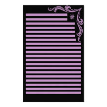 roze stat briefpapier ontwerp