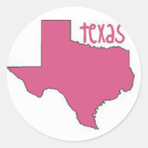Roze Texas Stickers