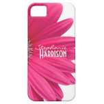 Roze Witte iPhone 5 van Gerbera Daisy Geval iPhone 5 Hoesjes