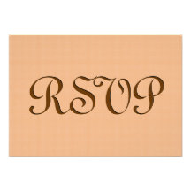 RSVP bronzage épousant S227 Invitations Personnalisées