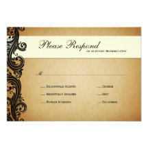 Rsvp de mariage de Flourish Bristol Personnalisé