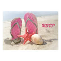 rsvp de mariage de plage invitations