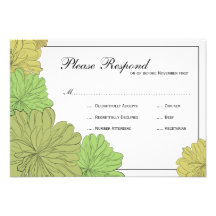 Rsvp floral de mariage cartons d'invitation