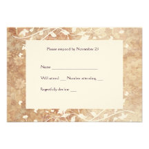 Rsvp floral vintage mou avec des enveloppes bristol