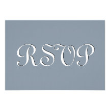 RSVP gris et blanc bleuâtre épousant S233 Bristol Personnalisé