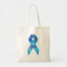 Ruban bleu sac en toile
