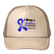 Ruban de cancer du colon quelqu'un spécial casquette de camionneur