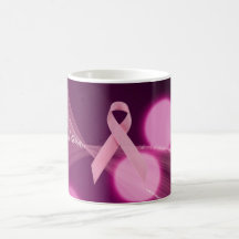 Ruban de cancer du sein tasse à café