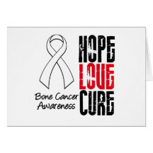 Ruban de traitement d'amour d'espoir de cancer de  carte de vœux