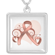 Ruban floral de coeur de Cancer utérin Bijouterie Fantaisie