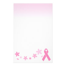 Ruban rose papier à lettre customisé