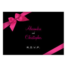 Ruban rose RSVP Minicard 2 Modèle De Carte De Visite