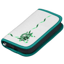 Rubans verts et turquoises et folio de Rickshaw de Agenda Folio