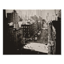 Rue de New York City d'en haut Tirages Photo