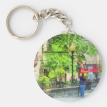 Rue du nord de perle, Albany, NY Porte-clef