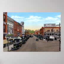 Rue principale de Waterville Maine Posters