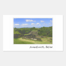 Ruine maya de Xunantunich à Belize Autocollants