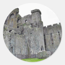 Ruines de Cashel Adhésif Rond