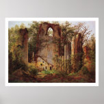 Ruines de monastère chez Eldena Posters