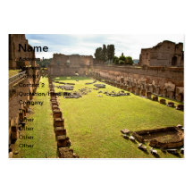 Ruines de Rome Carte De Visite