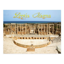 Ruines de théâtre à Leptis Magna, Libye Cartes Postales